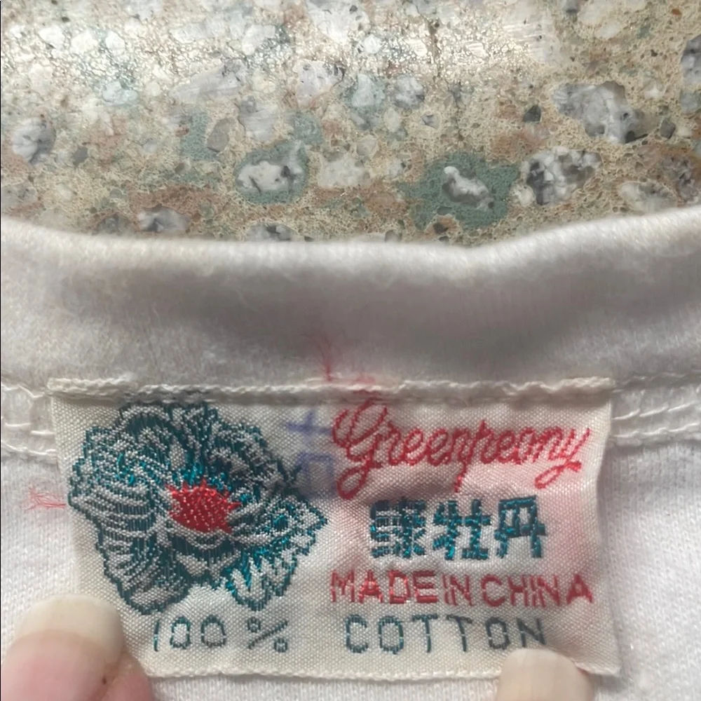 Vintage 1980s I Love Hong Kong single stitch white short sleeve T-Shirt adult L - Picture 12 of 12